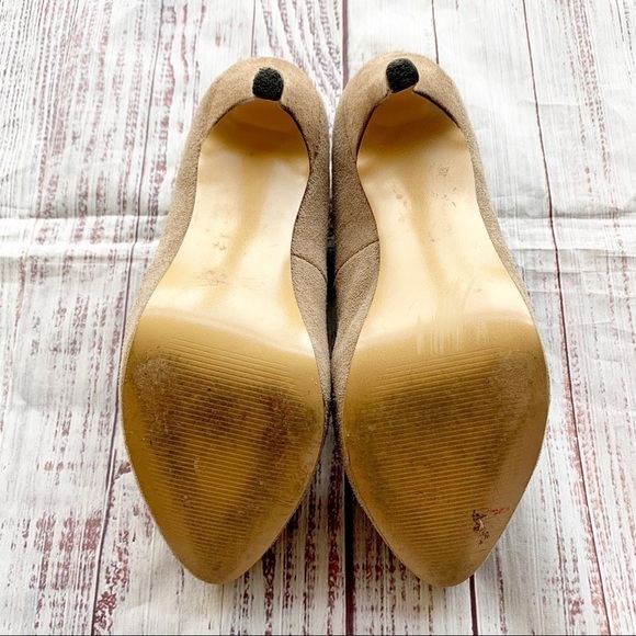 Dolce Vita Tan Suede Hidden Platform Heels 7 - Picture 7 of 8